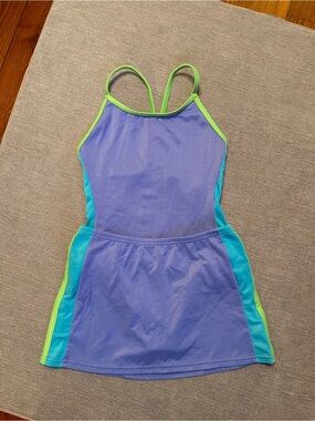 Talbots Kids Girls' One-Piece Swim Suit & Matching Skirt Size 10